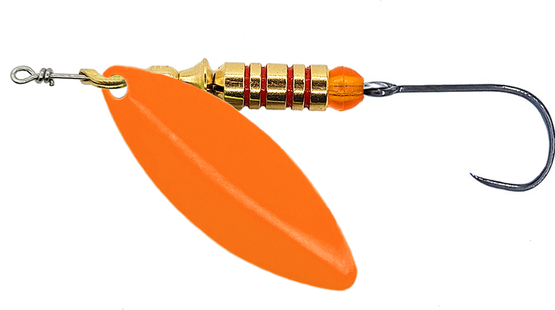 CUCHARILLA ILBA LUNGO NARANJA FLUOR Nº 3 7 GR (1 ANZUELO SIN MUERTE)