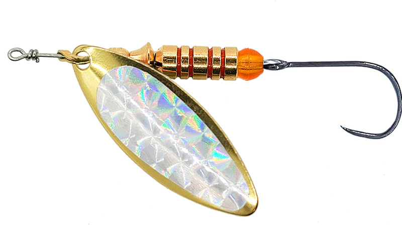 CUCHARILLA ILBA LUNGO ALPHA ORO MIRALL PLATA Nº 3 7 GR (1 ANZUELO SIN MUERT