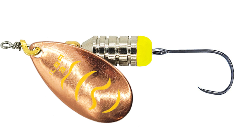 CUCHARILLA ILBA ROBIN COBRE-AMARILLO Nº 3 8,5 GR (1 ANZUELO SIN MUERTE)