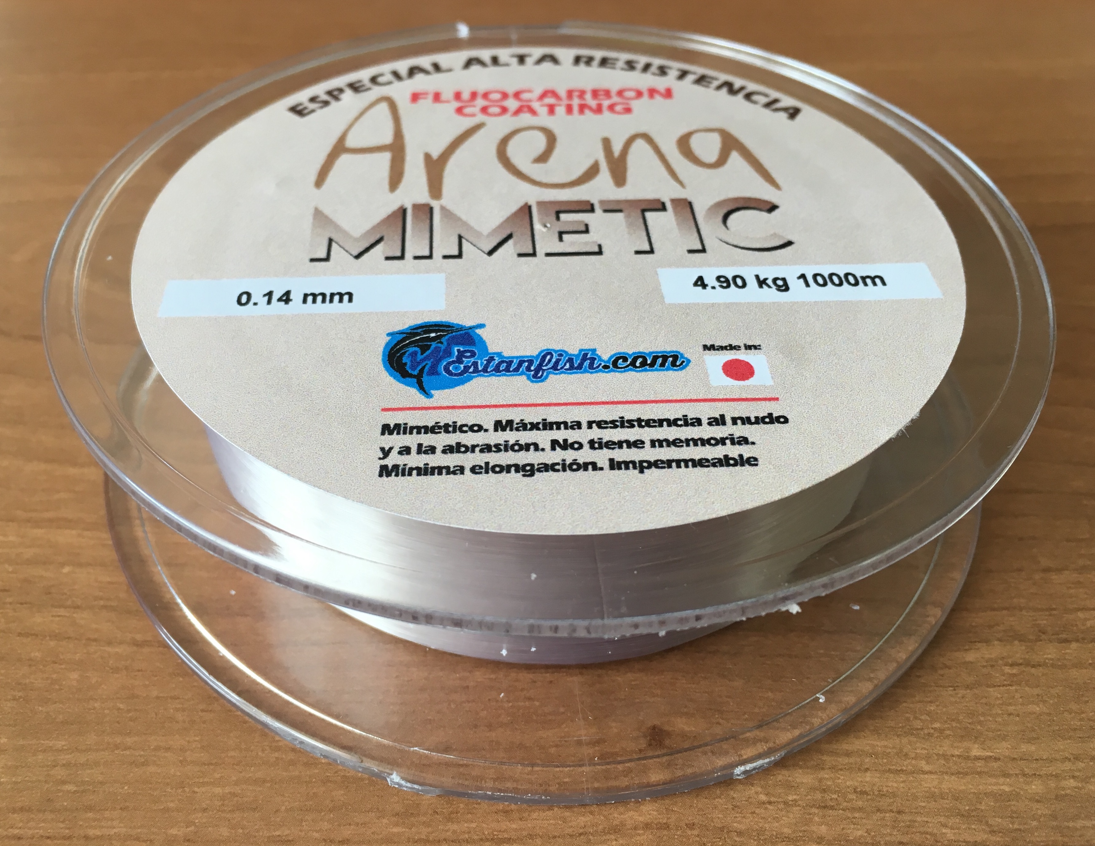 NYLON MONOFILAMENTO ARENA MIMETIC 0.14 - 1000m 4.90kg 3