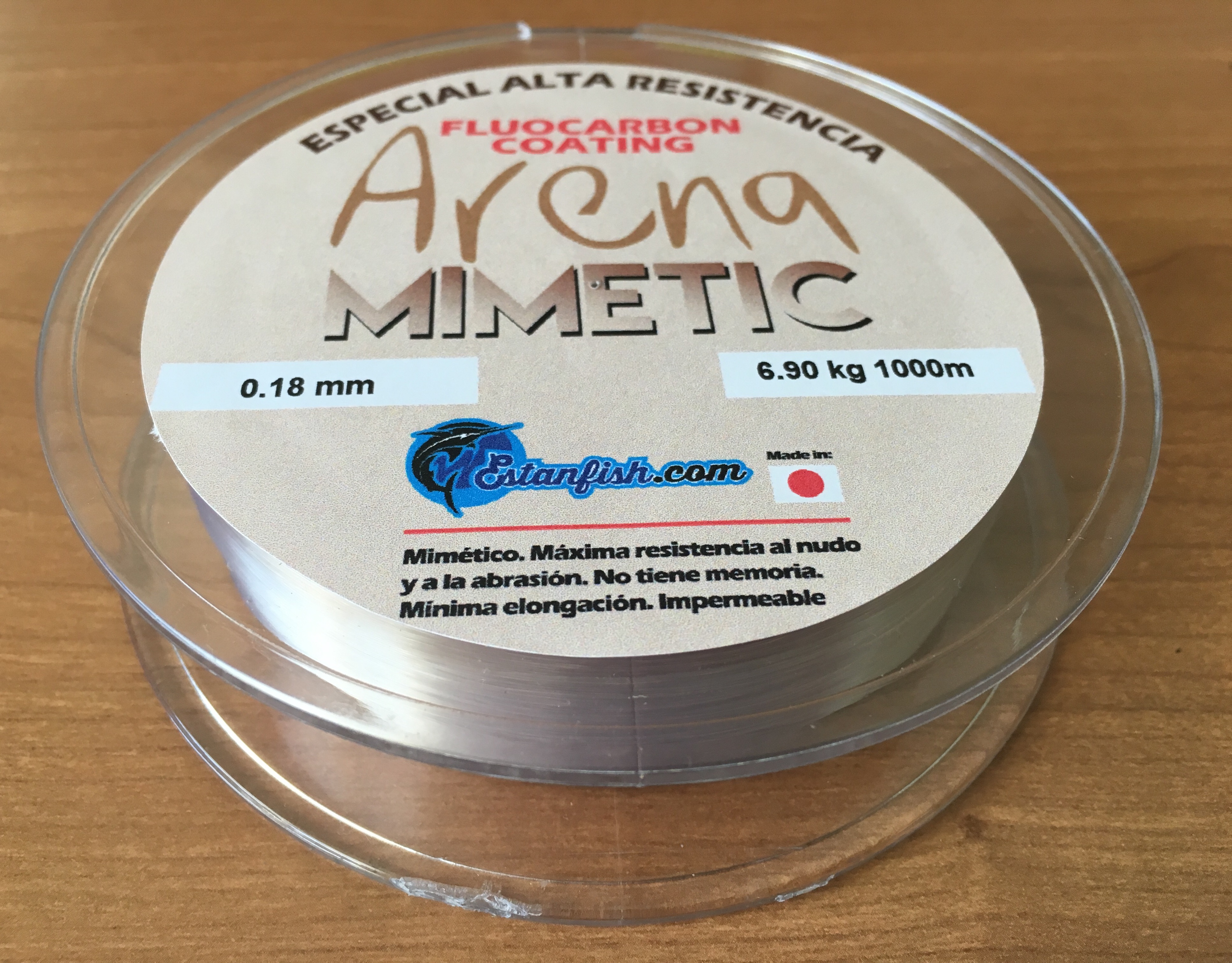 NYLON MONOFILAMENTO ARENA MIMETIC 0.18 - 1000m 6.90kg 2