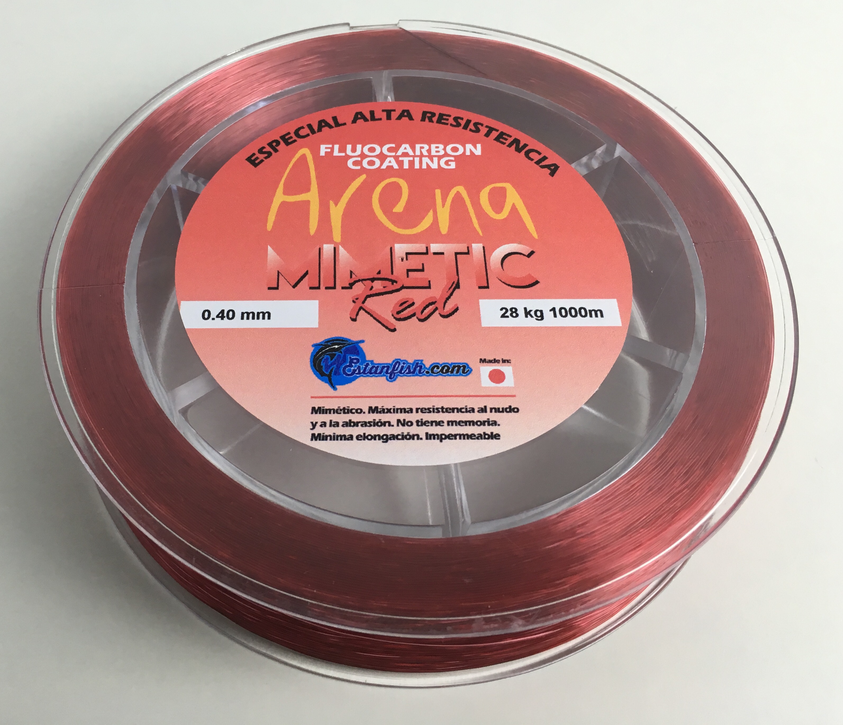 NYLON MONOFILAMENTO ARENA MIMETIC RED 0.40 - 1000m ROJO 28kg