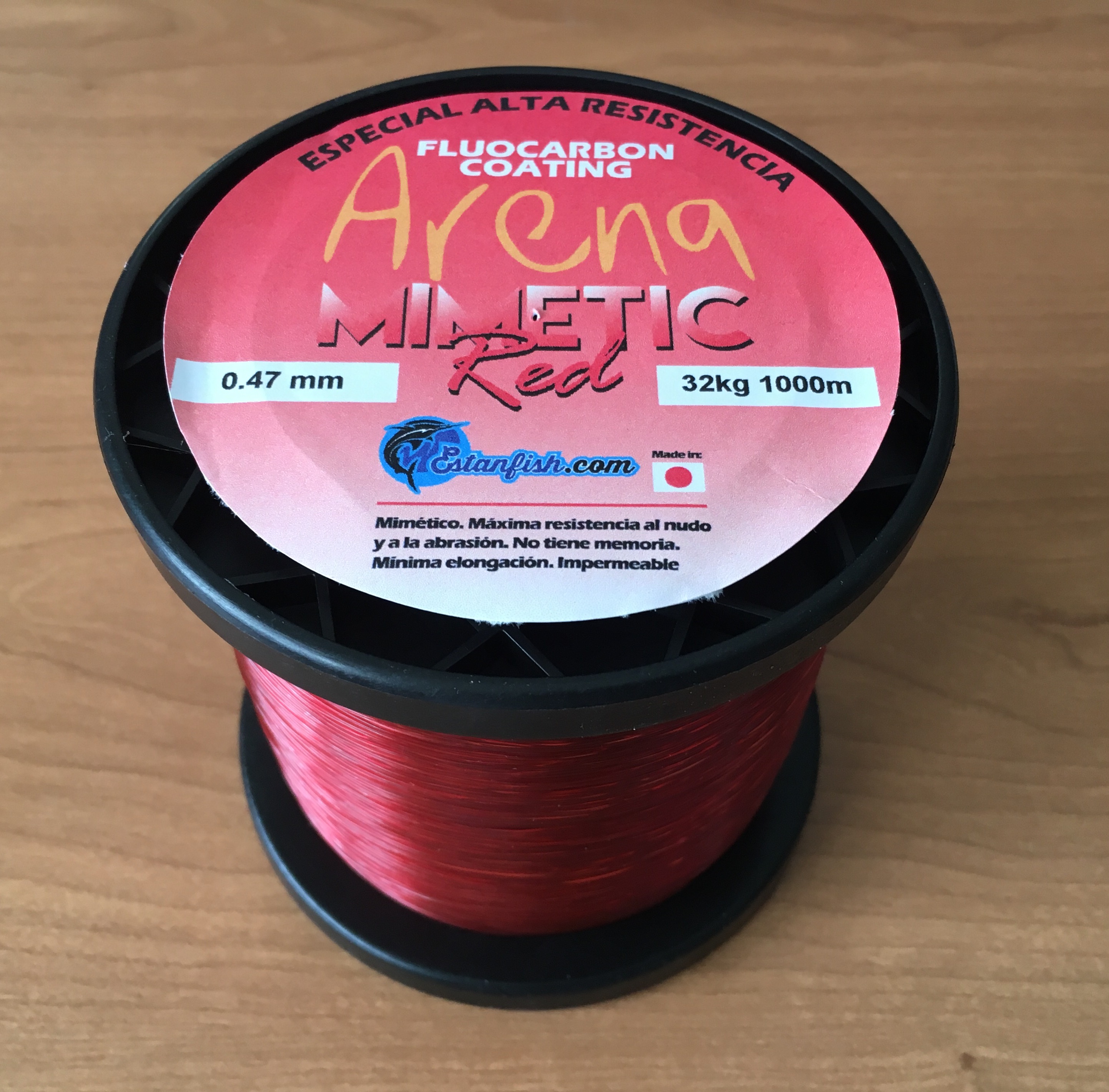 NYLON MONOFILAMENTO ARENA MIMETIC RED 0.47 - 1000m ROJO 32kg 3