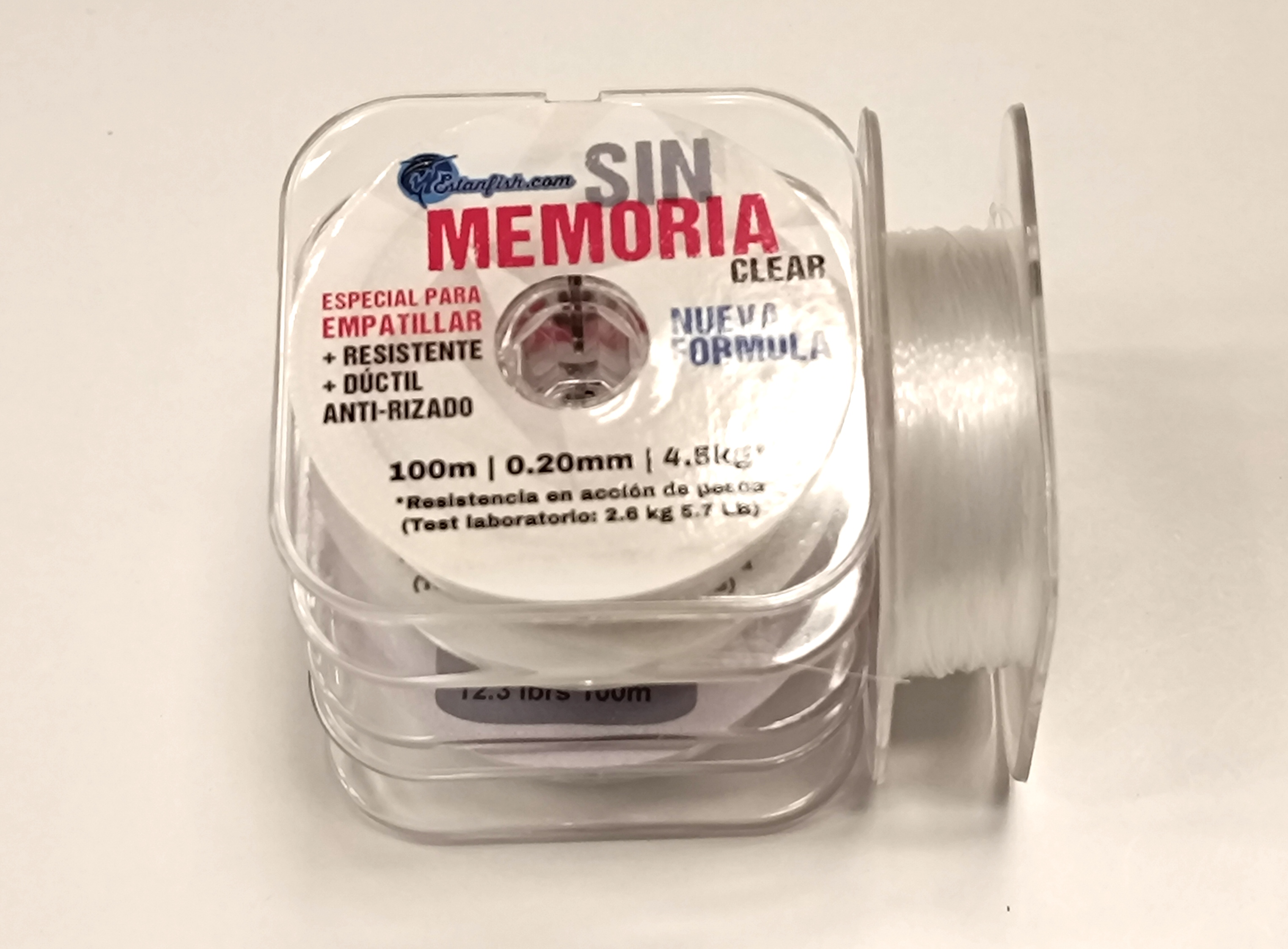 NYLON ESTANFISH SIN MEMORIA 0,20 100m 4,5 kg CLEAR 2