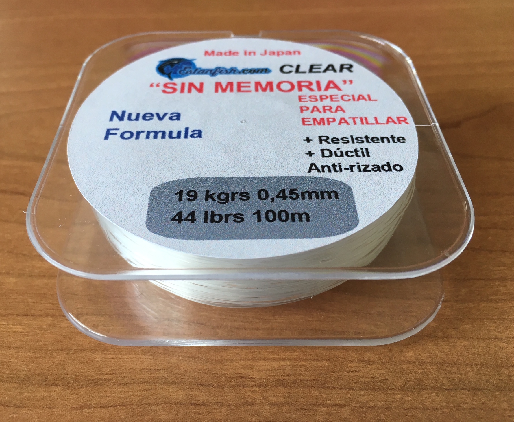 NYLON ESTANFISH SIN MEMORIA 0,45 100m 19 kg CLEAR