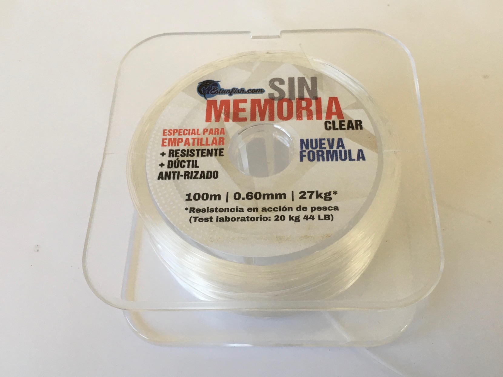 NYLON ESTANFISH SIN MEMORIA 0,60 100m 27 kg 63 LBS CLEAR