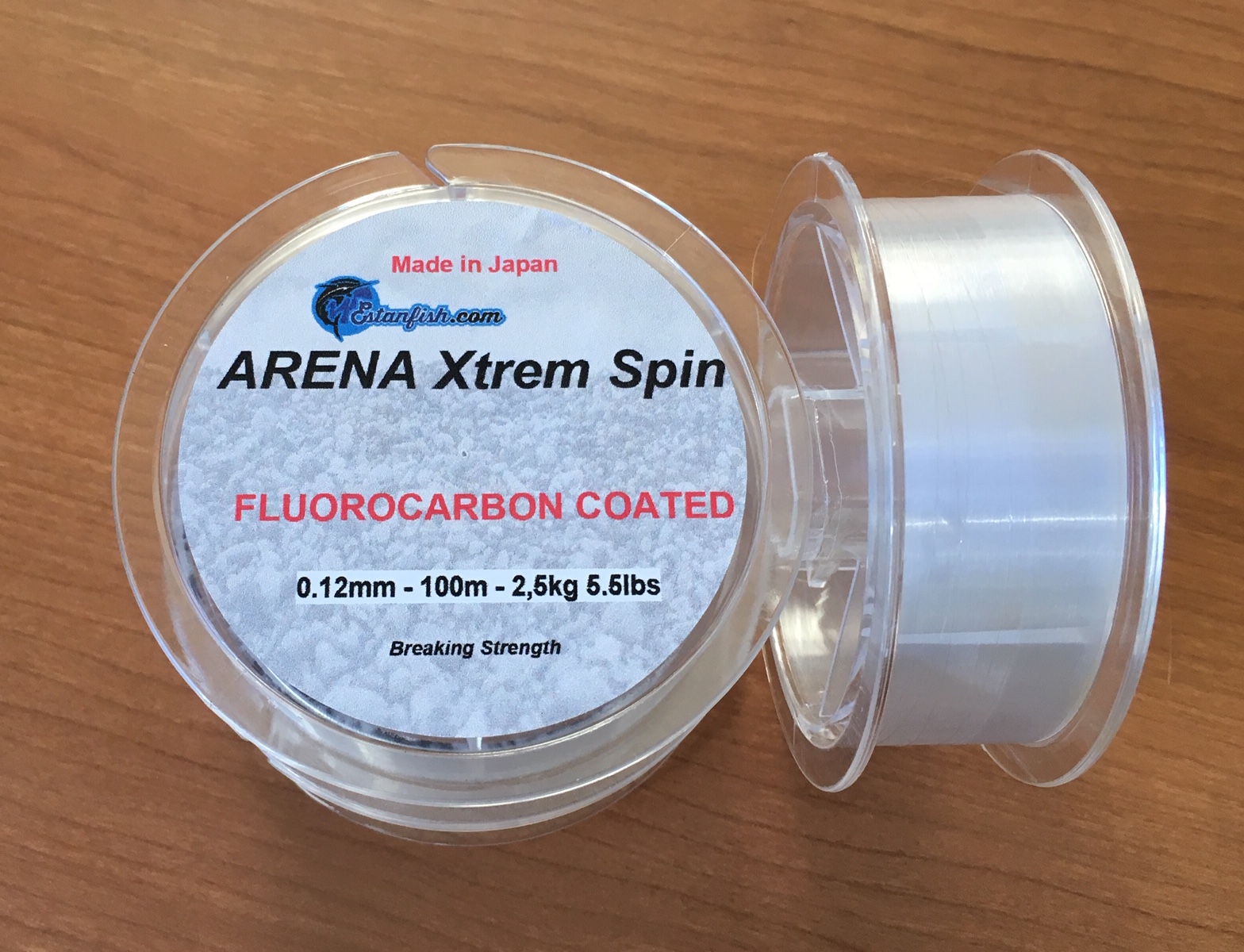 NYLON ARENA XTREM SPIN 100m 0,12mm 2,5kg 5,5lbs 2
