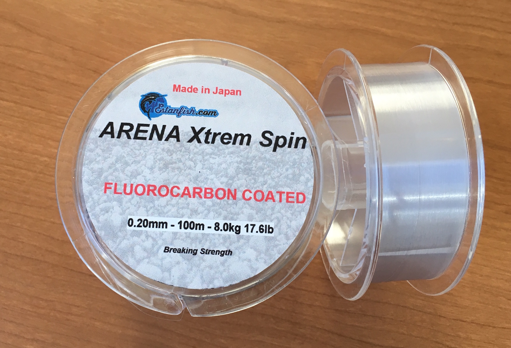 NYLON ARENA XTREM SPIN 100m 0,20mm 8,0kg 17,5lbs 2