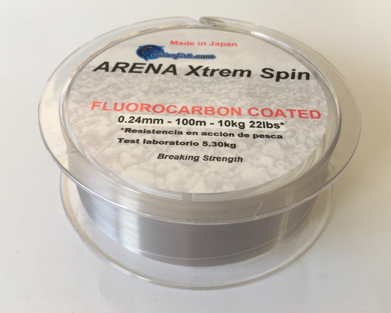 NYLON ARENA XTREM SPIN 100m 0,24mm 10kg 22lbs 2