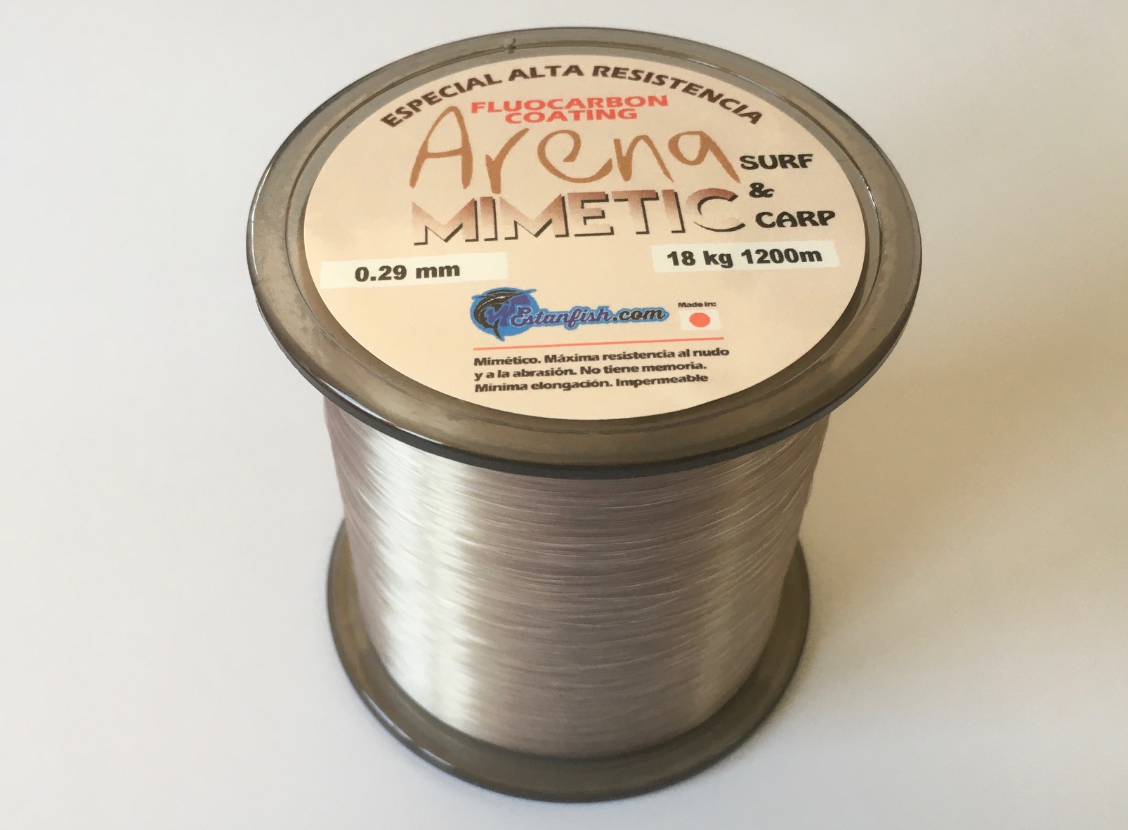 NYLON MONOFILAMENTO ARENA MIMETIC 0.29 - 1200m 18kg SURF&CARP