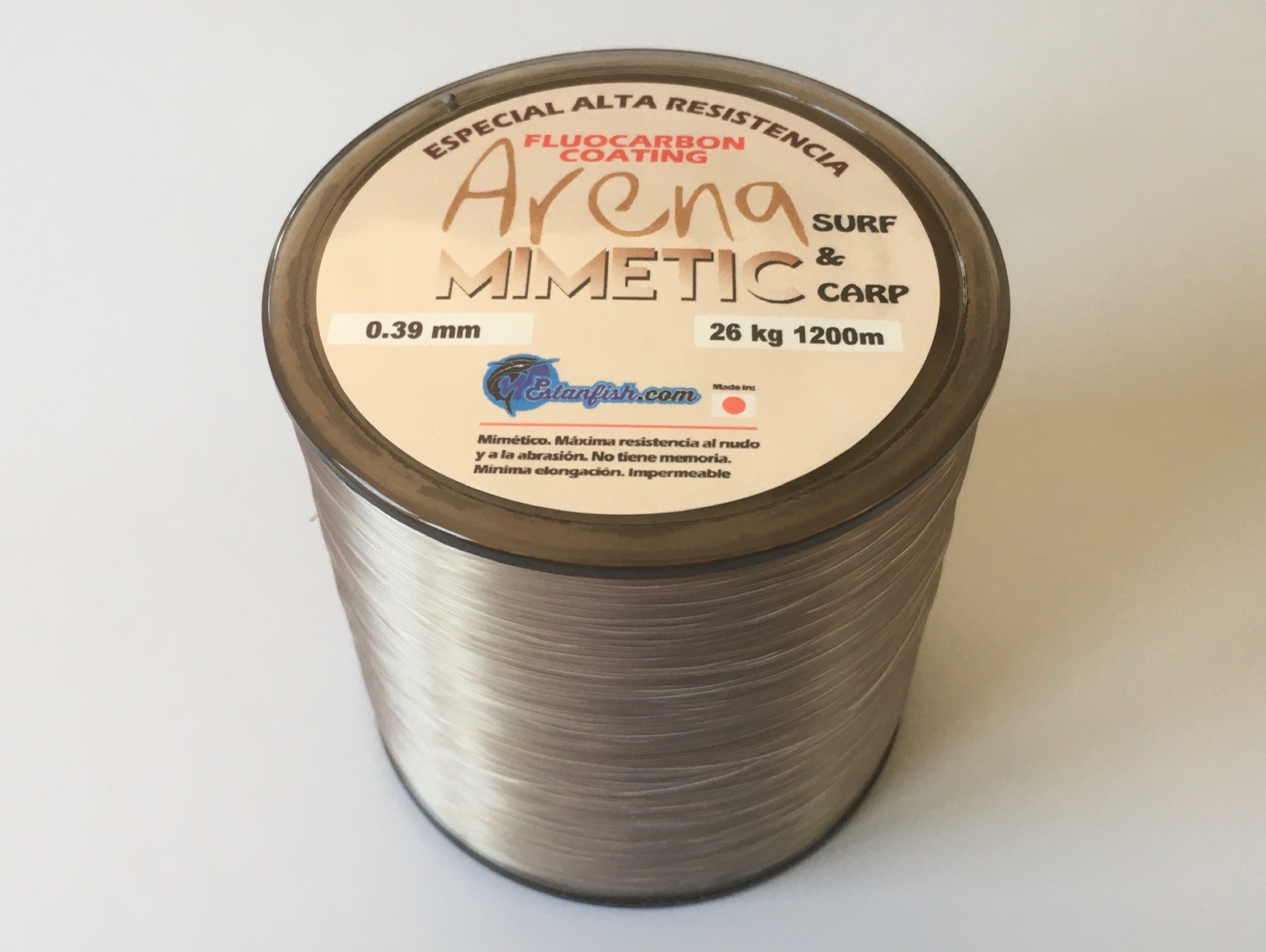 NYLON MONOFILAMENTO ARENA MIMETIC 0.39 - 1200m 26kg SURF&CARP