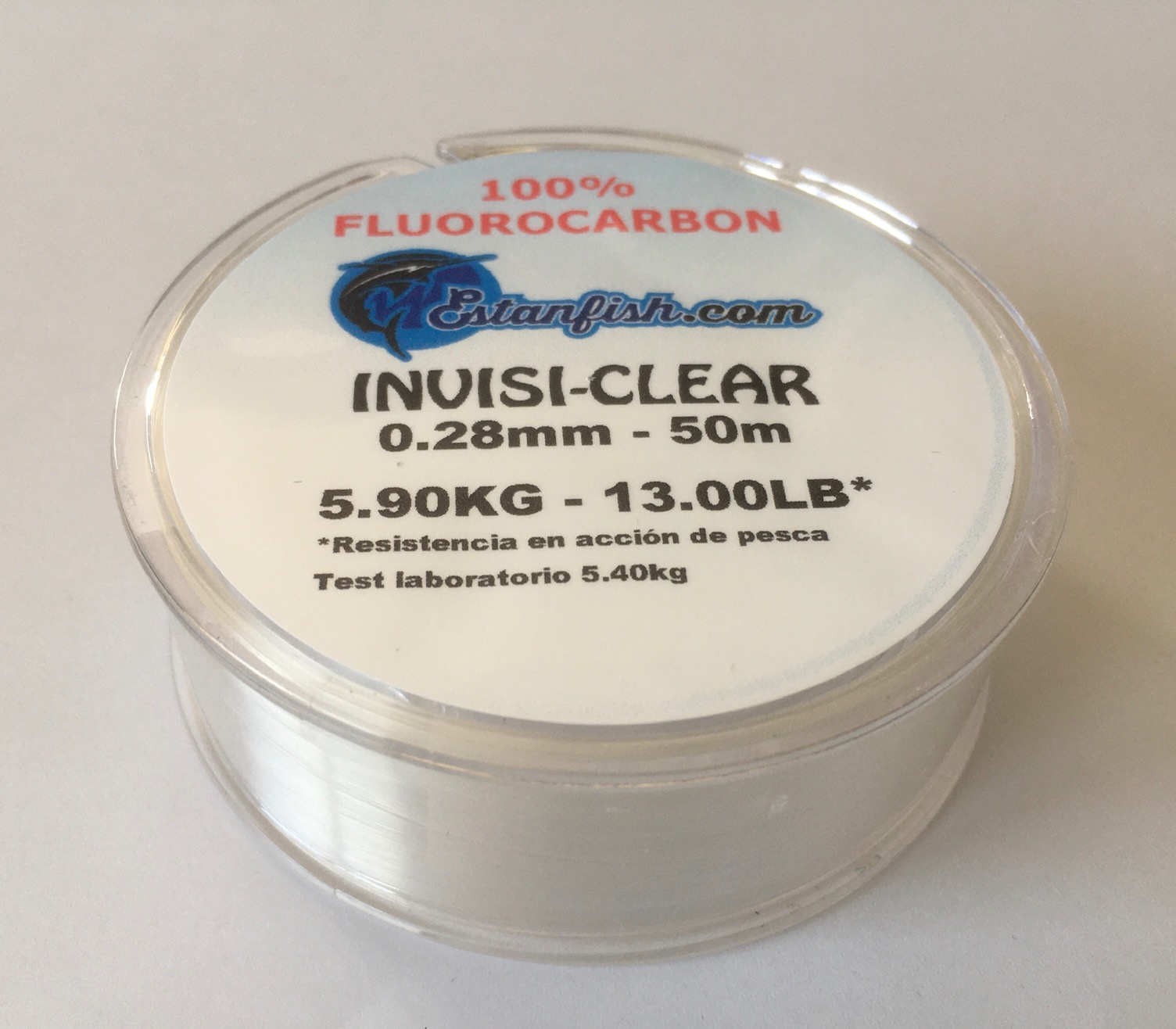 FLUOROCARBON 100% INVISI CLEAR 0,28 50m 5,90kg 13LB 3