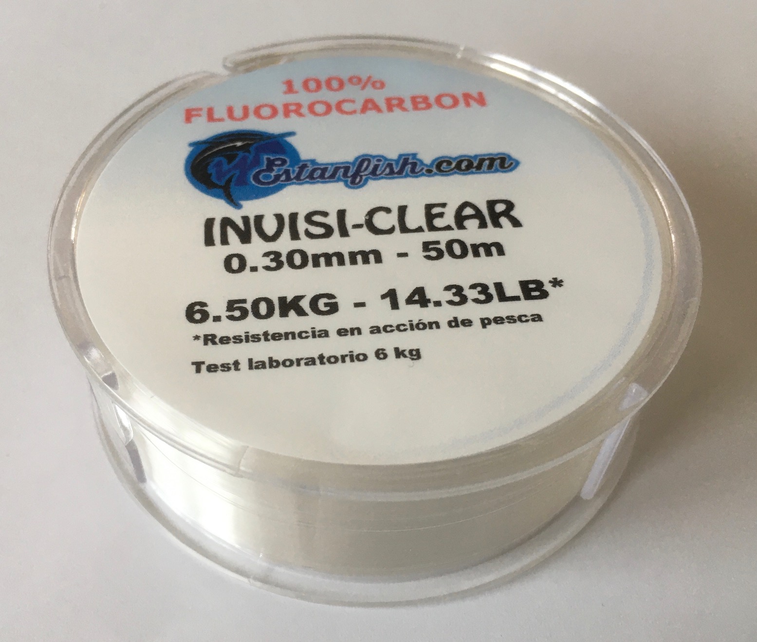 FLUOROCARBON 100% INVISI CLEAR 0,30 50m 6,50kg 14.33LB 3