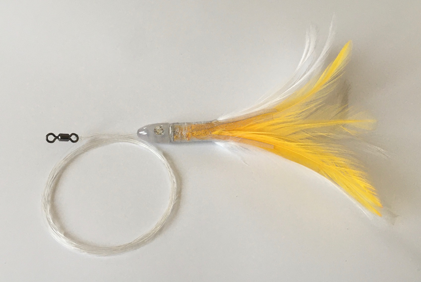 ES TUNA TROLLING CRYSTAL 14cm WHITE-YELLOW 3