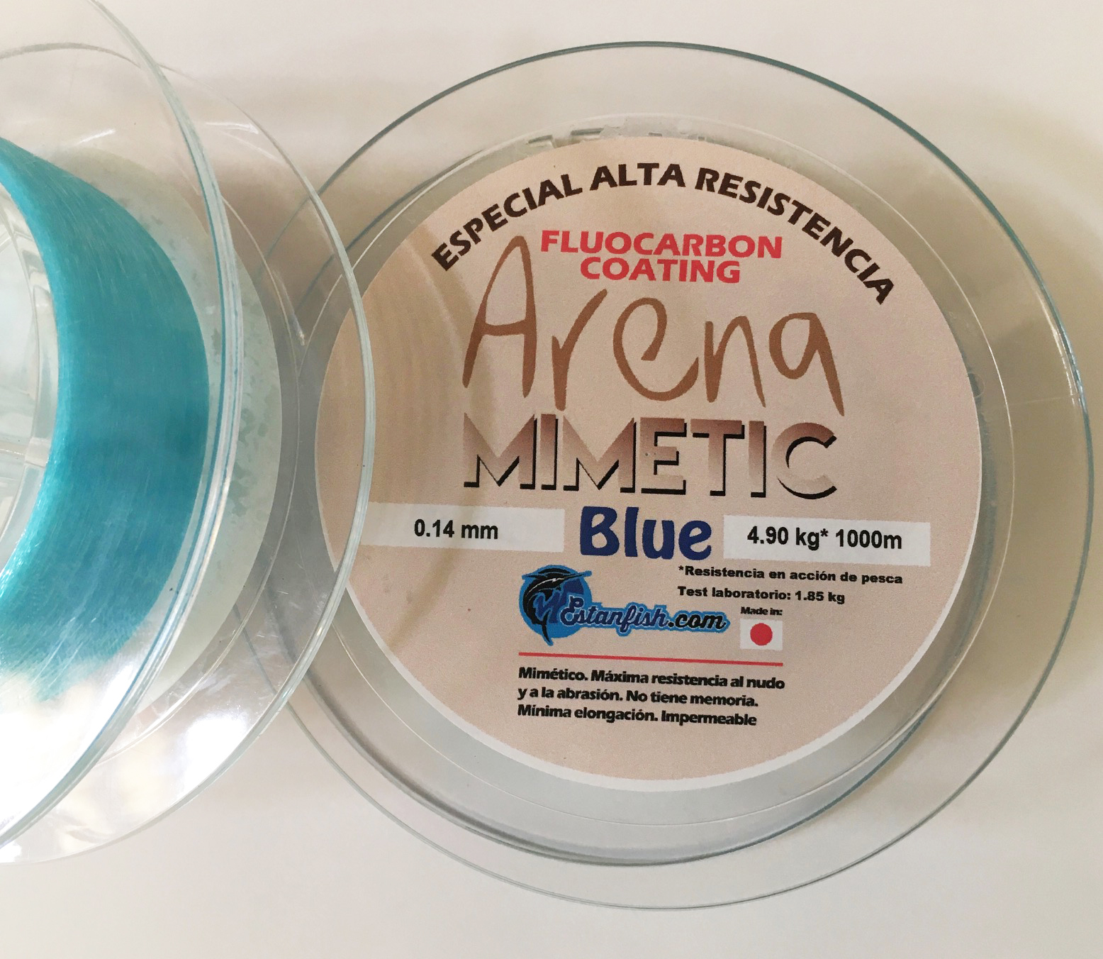 NYLON MONOFILAMENTO ARENA MIMETIC BLUE 0.14 - 1000m  4,90kg 3