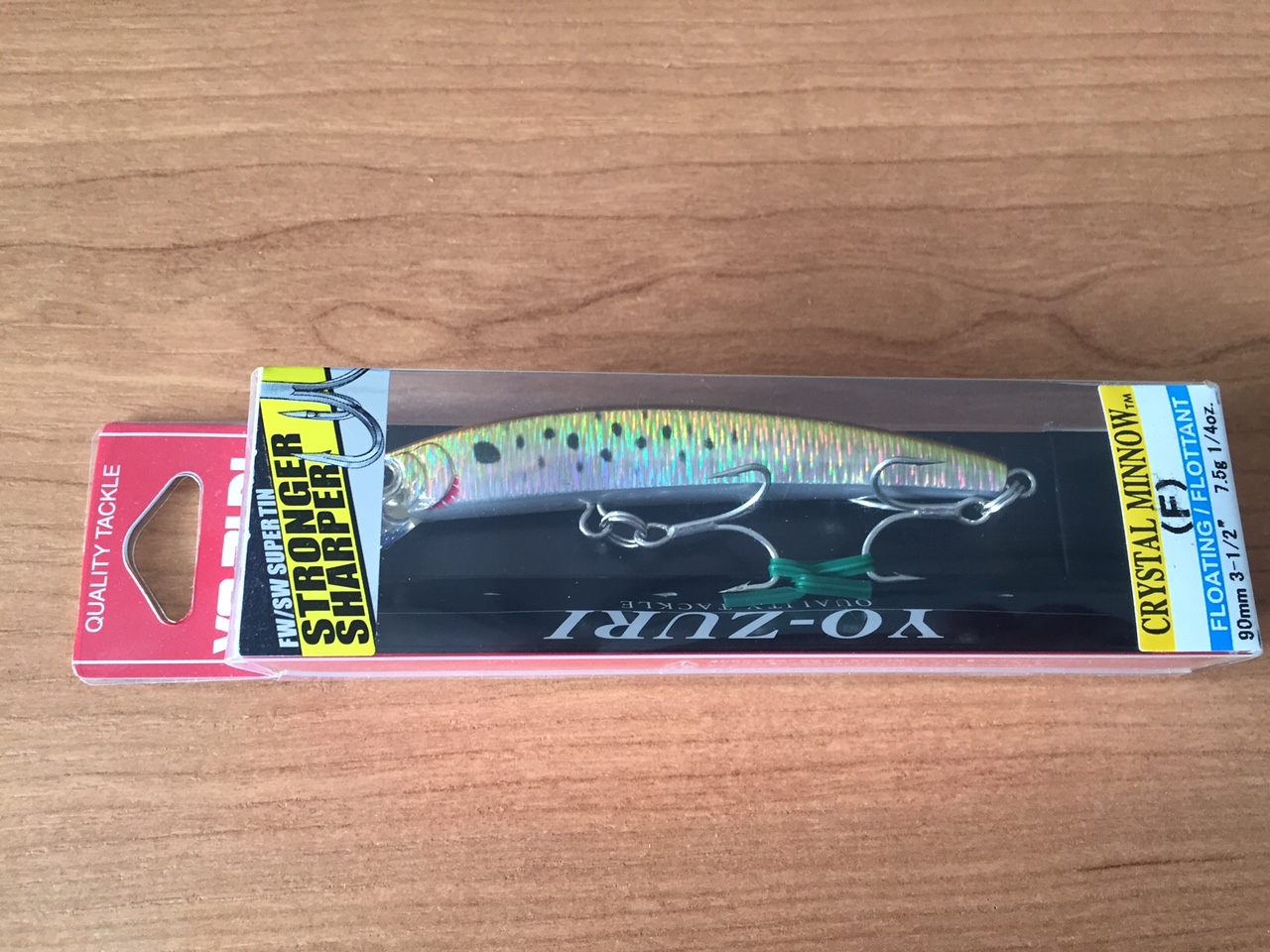 (DX)YO-ZURI CRYSTAL HOLO MINNOW 90F F1002-SHBK