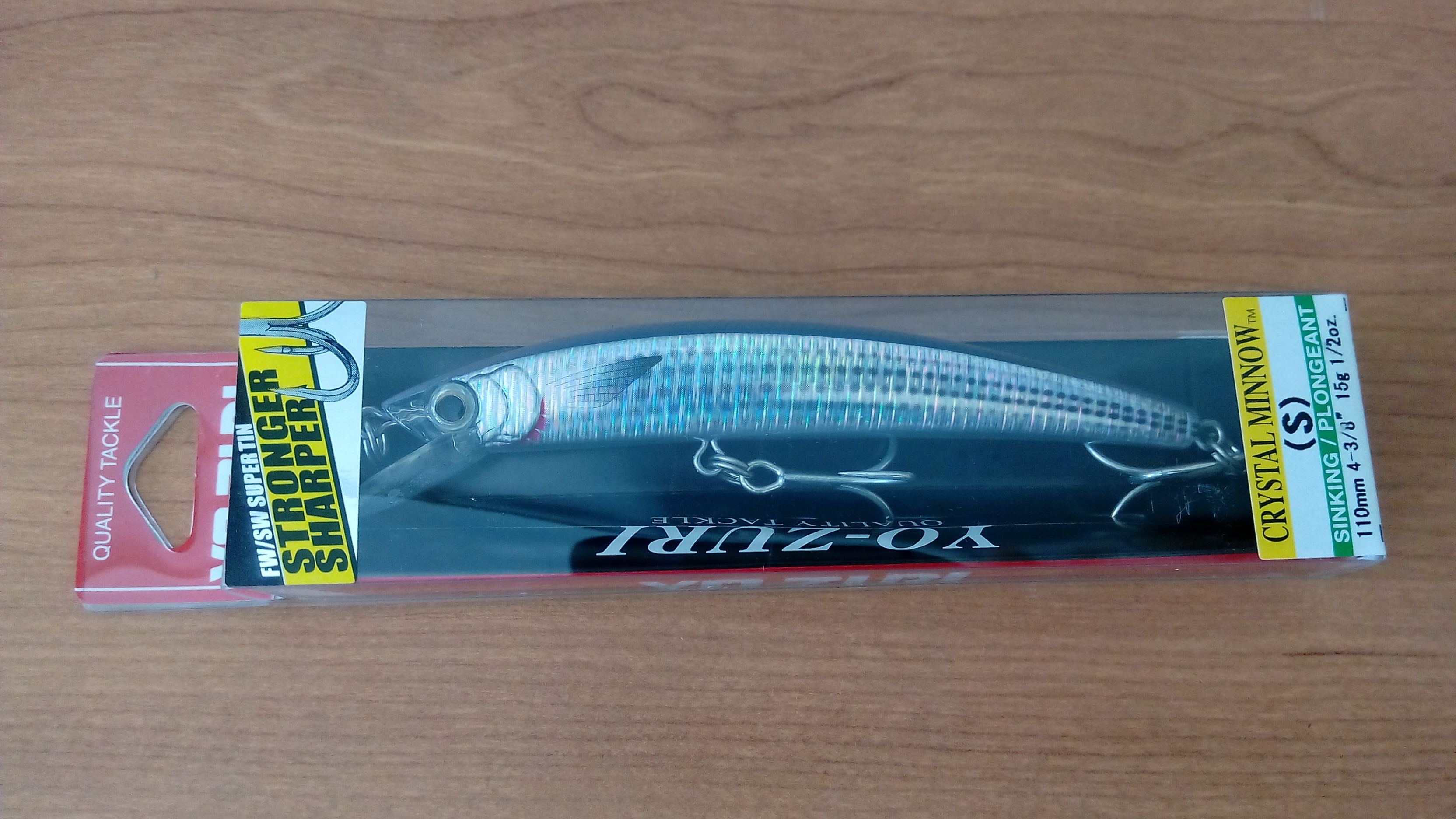 (DX)YO-ZURI CRYSTAL HOLO MINNOW 110S F1006-SHMT