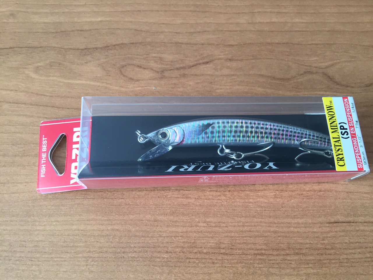 (DX)YO-ZURI CRYSTAL HOLO MINNOW 90SP F1008-SHMT 2
