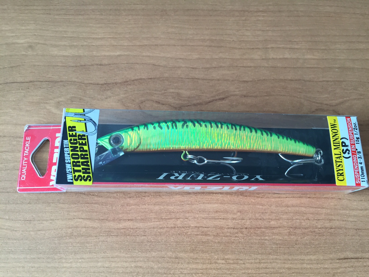 (DX)YO-ZURI CRYSTAL HOLO MINNOW 110SP F1009-HT 3