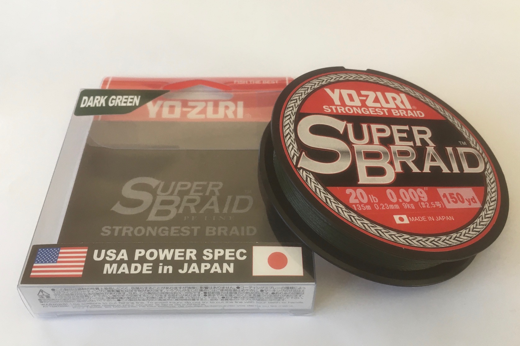 (DX)YO-ZURI SUPER BRAID 4X 0.23mm 135m 20LB VERDE OSCURO 3