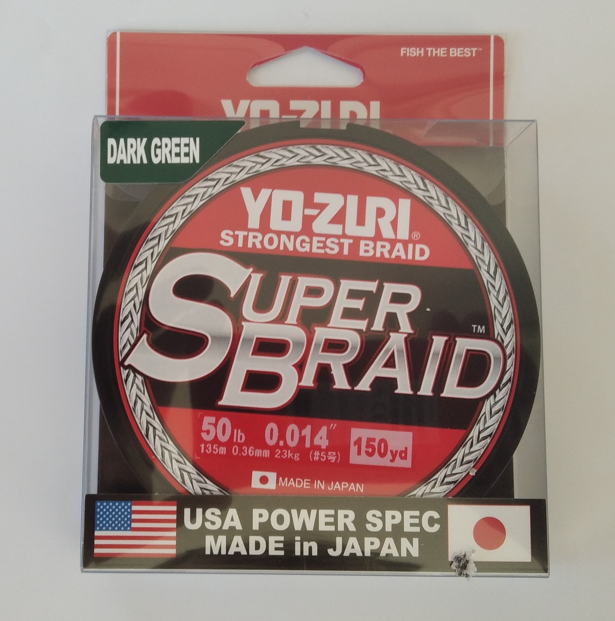 (DX)YO-ZURI SUPER BRAID 4X 0.36mm 135m 50LB VERDE OSCURO 2