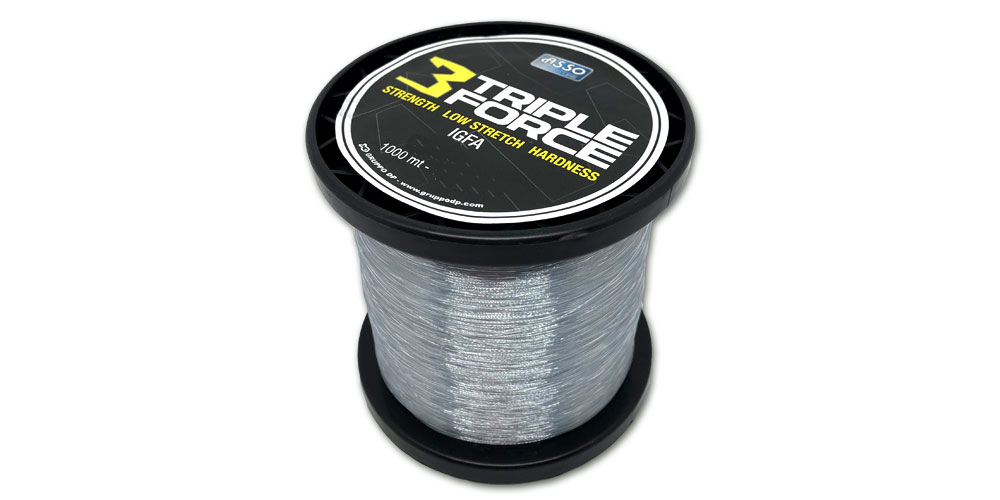ASSO TRIPLE FORCE IGFA 1000M 130LB 090 GREY-71 2