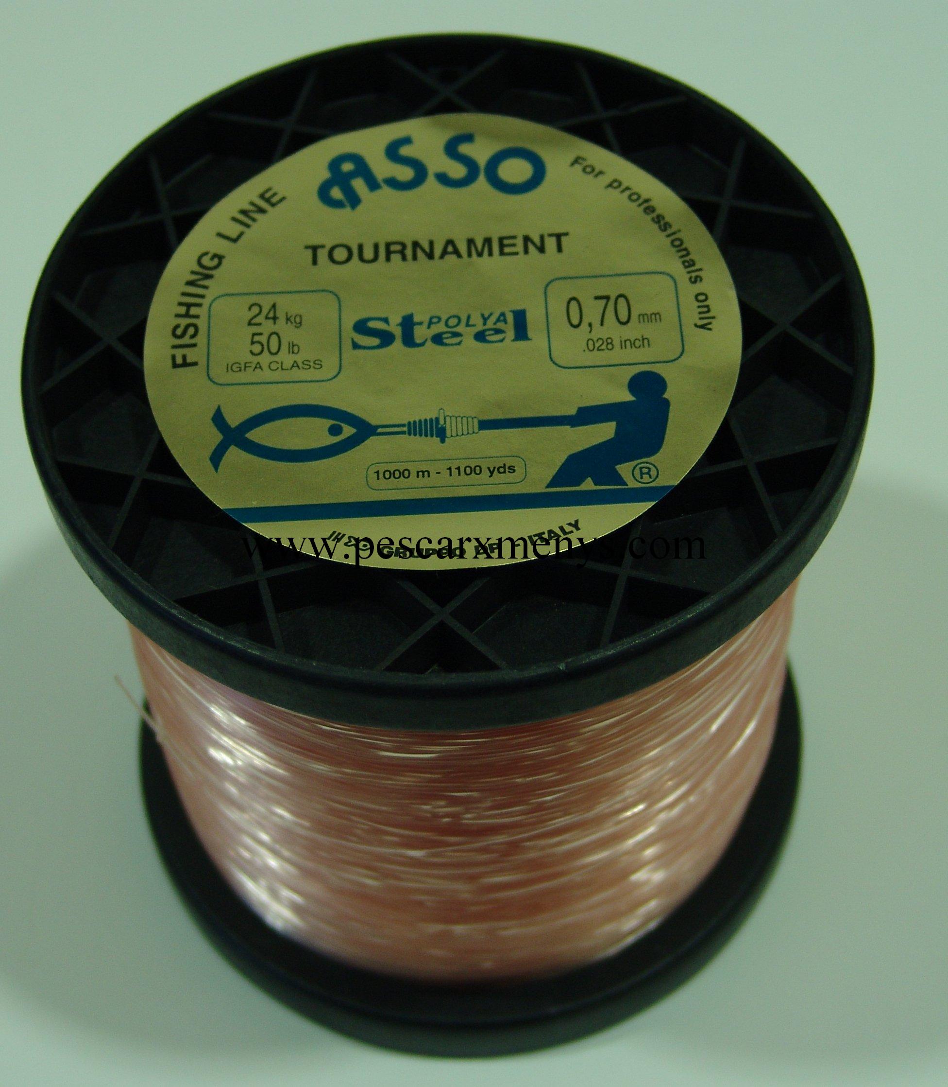 ASSO TOURNAMENT 1000M 50LB 0,70mm PINK-40 2