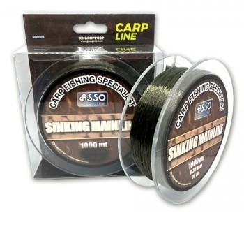ASSO SINKING MAINLINE 1000M 0.28MM BROWN-89 3