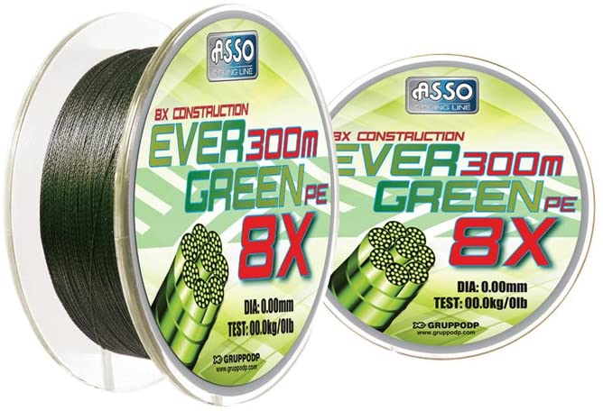 ASSO EVERGREEN 300M GREEN 0.18MM
