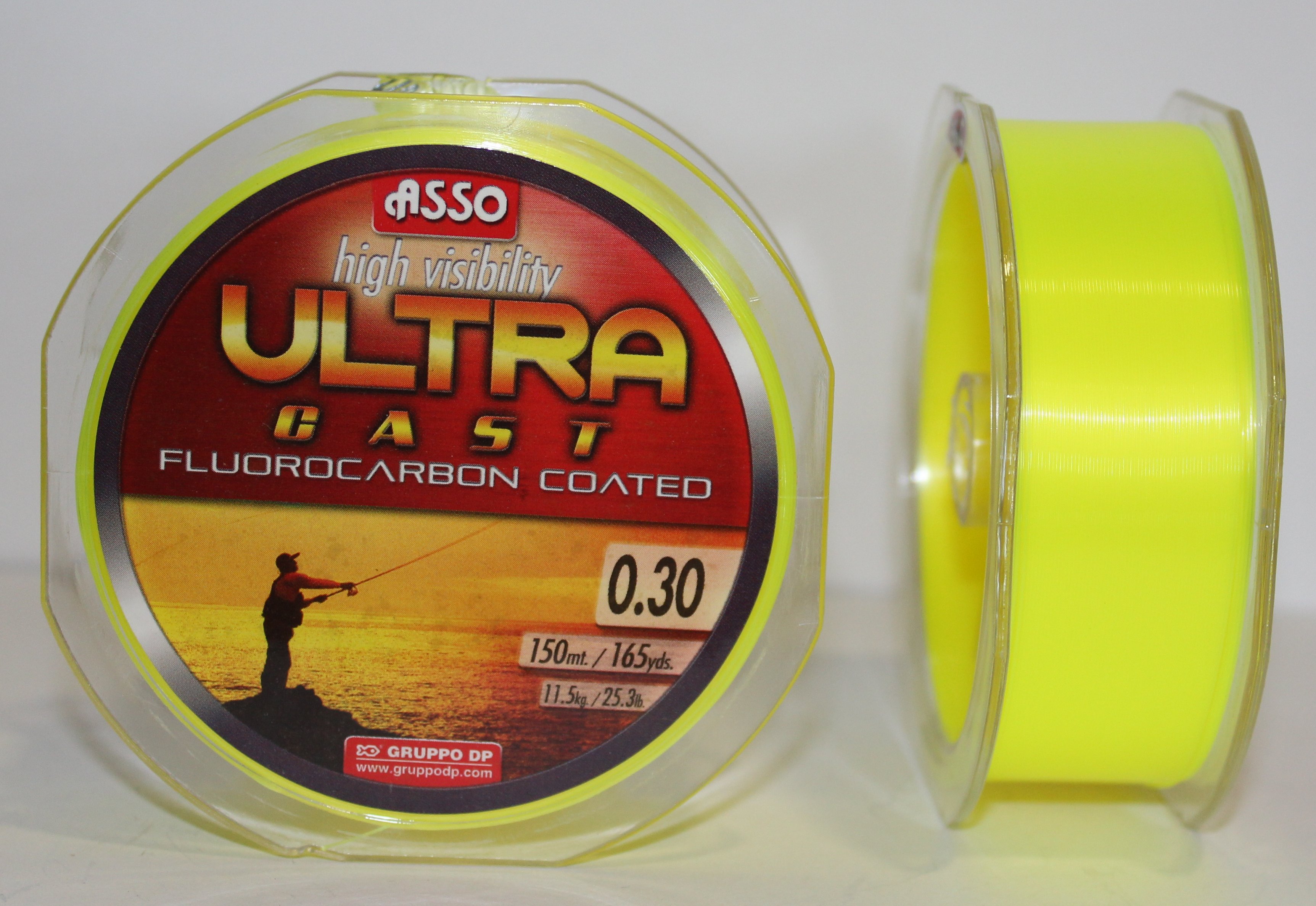 NYLON ASSO ULTRA CAST PARALELO 150m 0.30 YELLOW-11 FLUOR 3