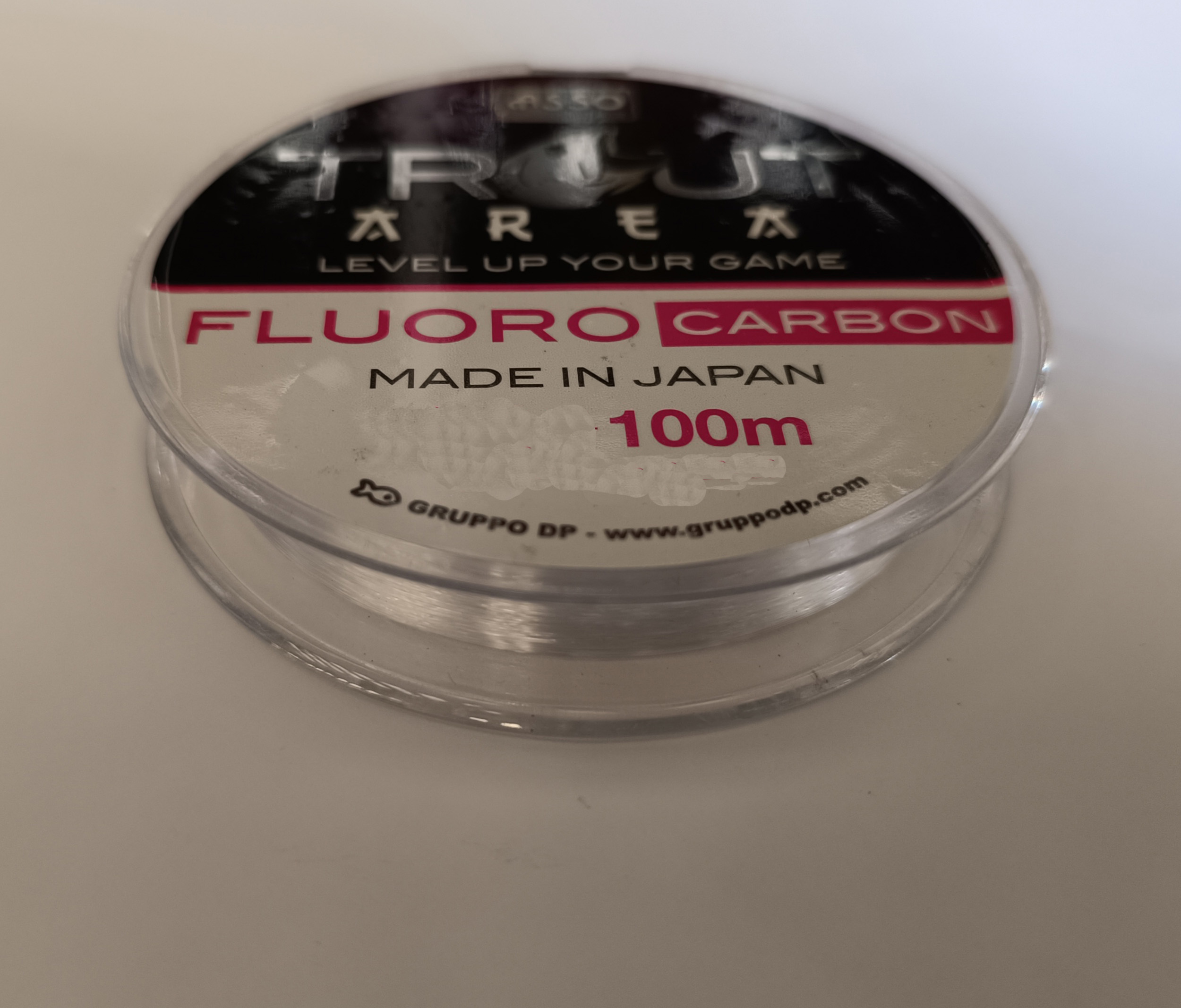 ASSO TROUT AREA FLUOROCARBON STD 100M SPOOL 0,093mm WHITE-00 2