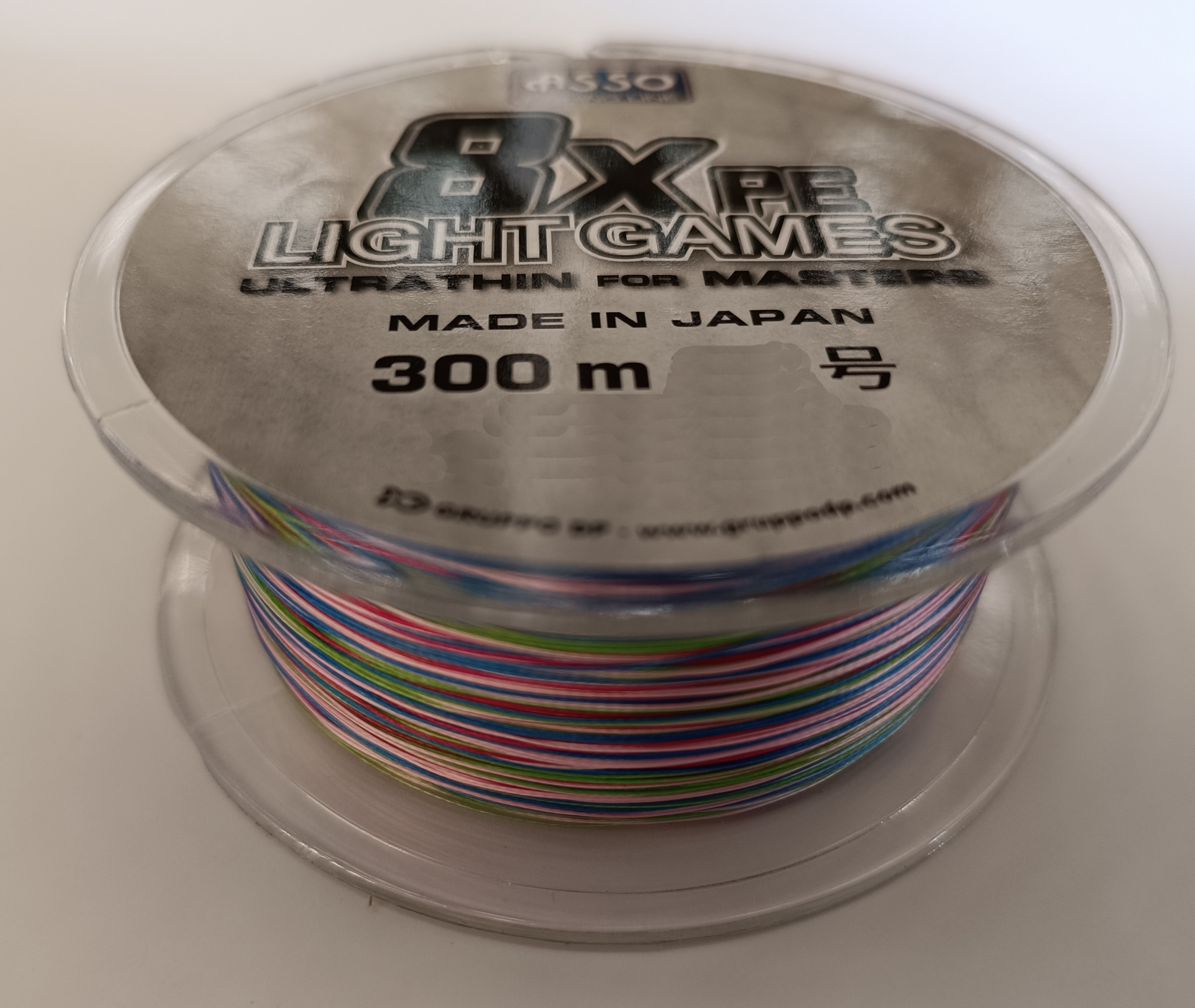 ASSO 8x LIGHT GAMES SPOOL 300M MULTICOLOR-AK 0.235MM