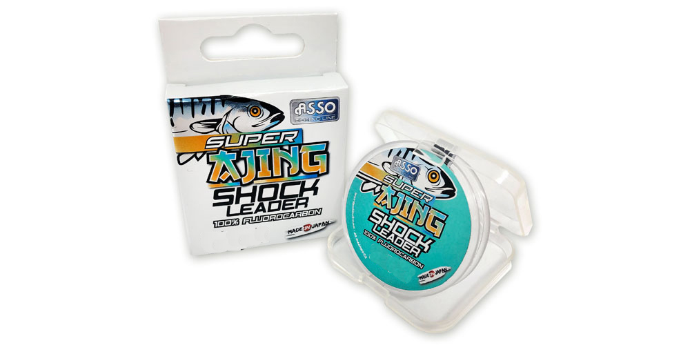 ASSO SUPER AJING SHOCK LEADER STD 30M SPOOL 0.6 GO 0,128mm WHITE-00