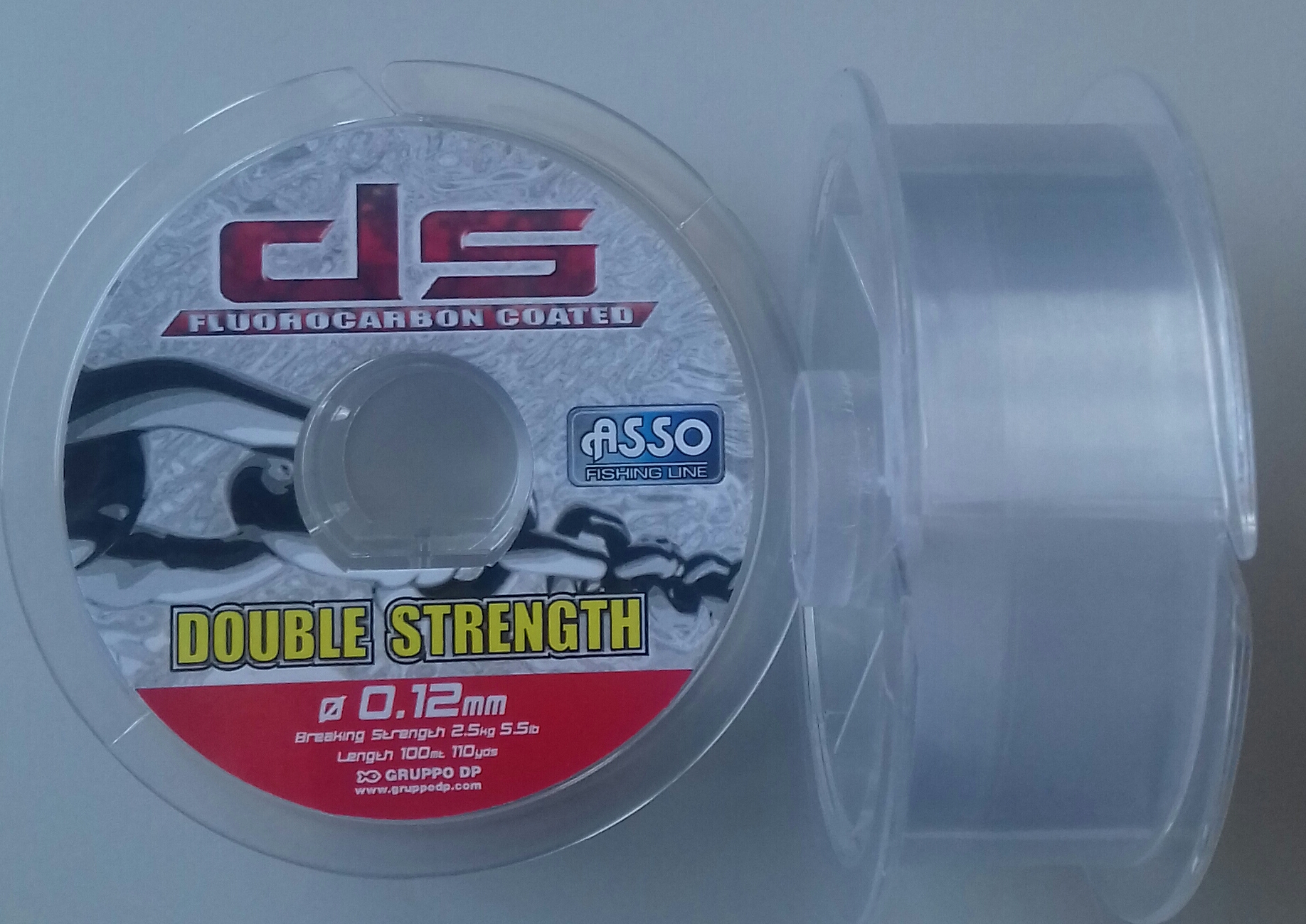 ASSO DOUBLE STRENGTH 100M 0,12 GREY-73 INDIV