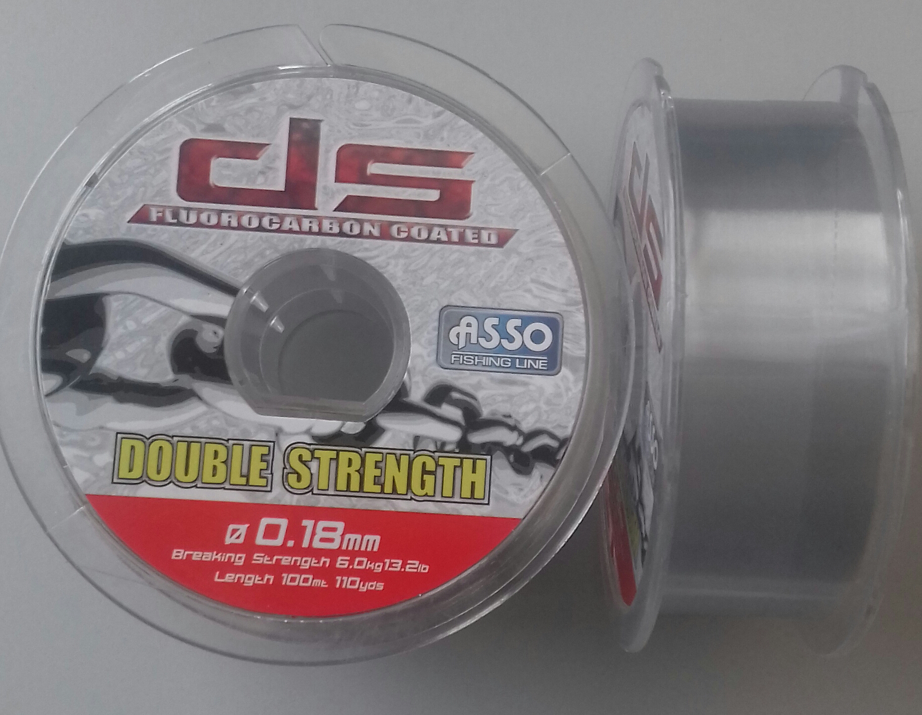 ASSO DOUBLE STRENGTH 100M 0,18 GREY-73 INDIV 2