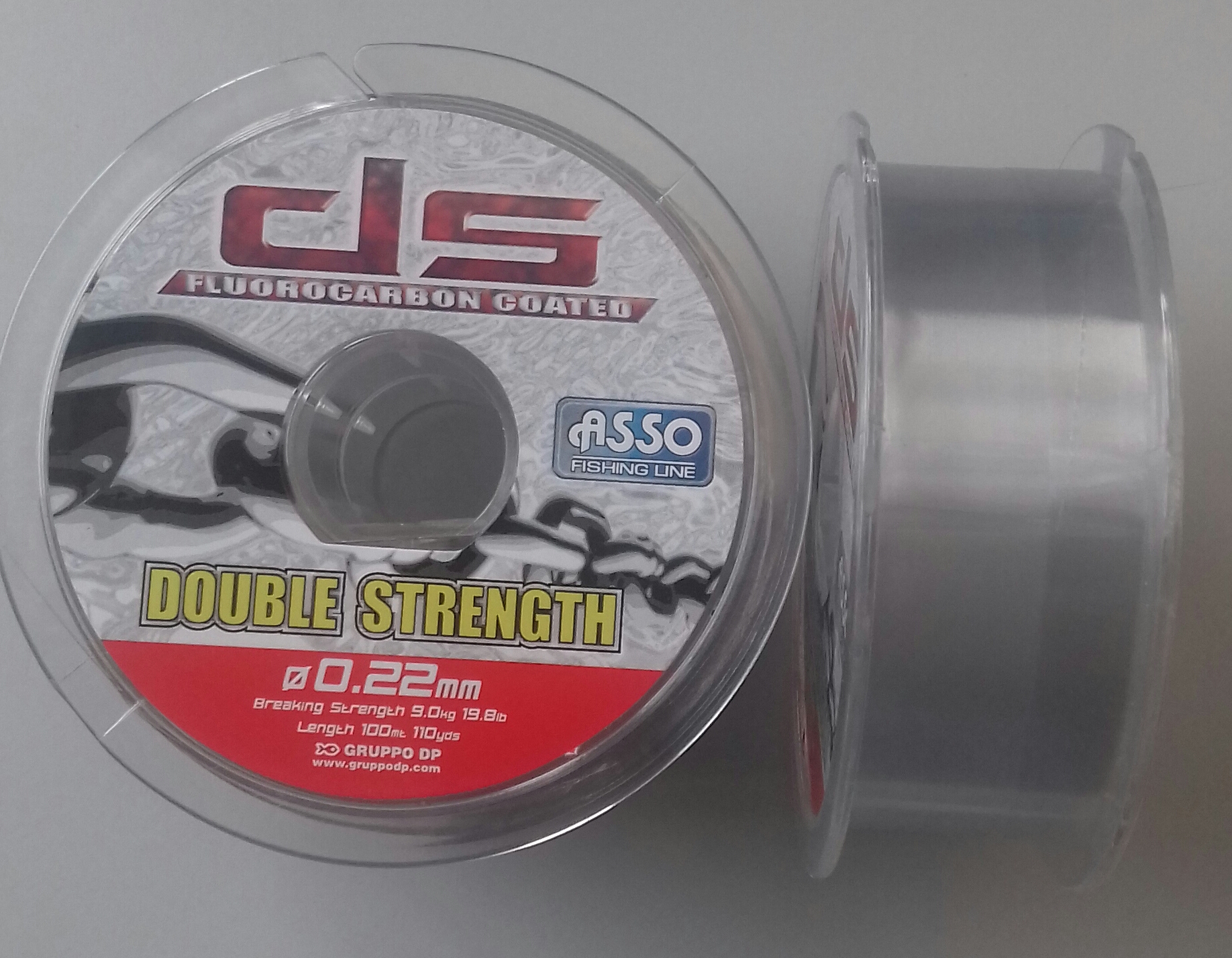 ASSO DOUBLE STRENGTH 100M 0,22 GREY-73 INDIV