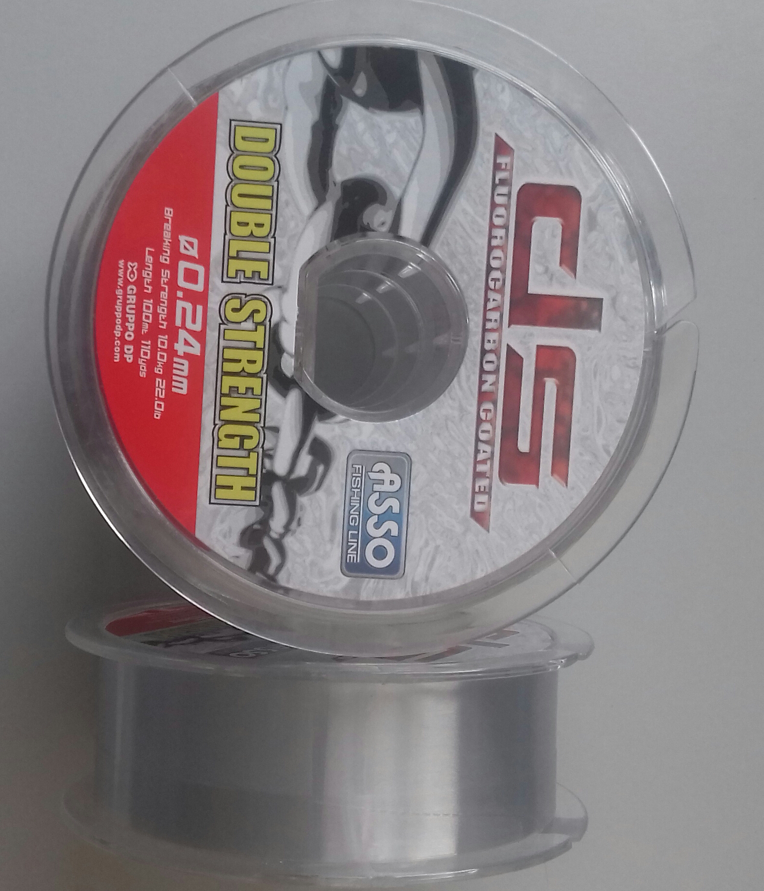 ASSO DOUBLE STRENGTH 100M 0,24 GREY-73 INDIV