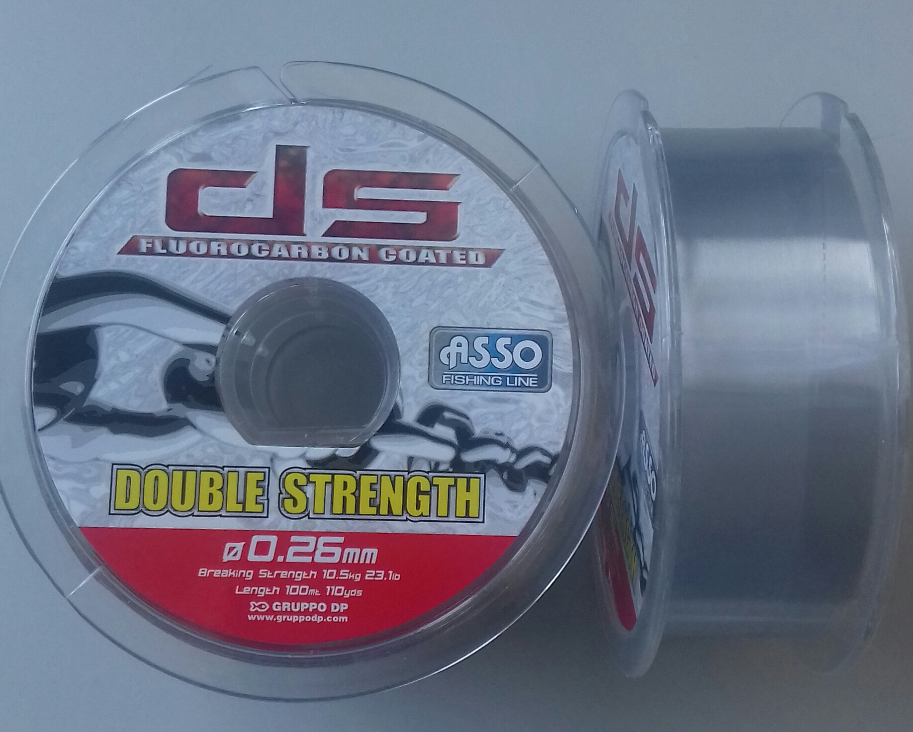 ASSO DOUBLE STRENGTH 100M 0,26 GREY-73 INDIV