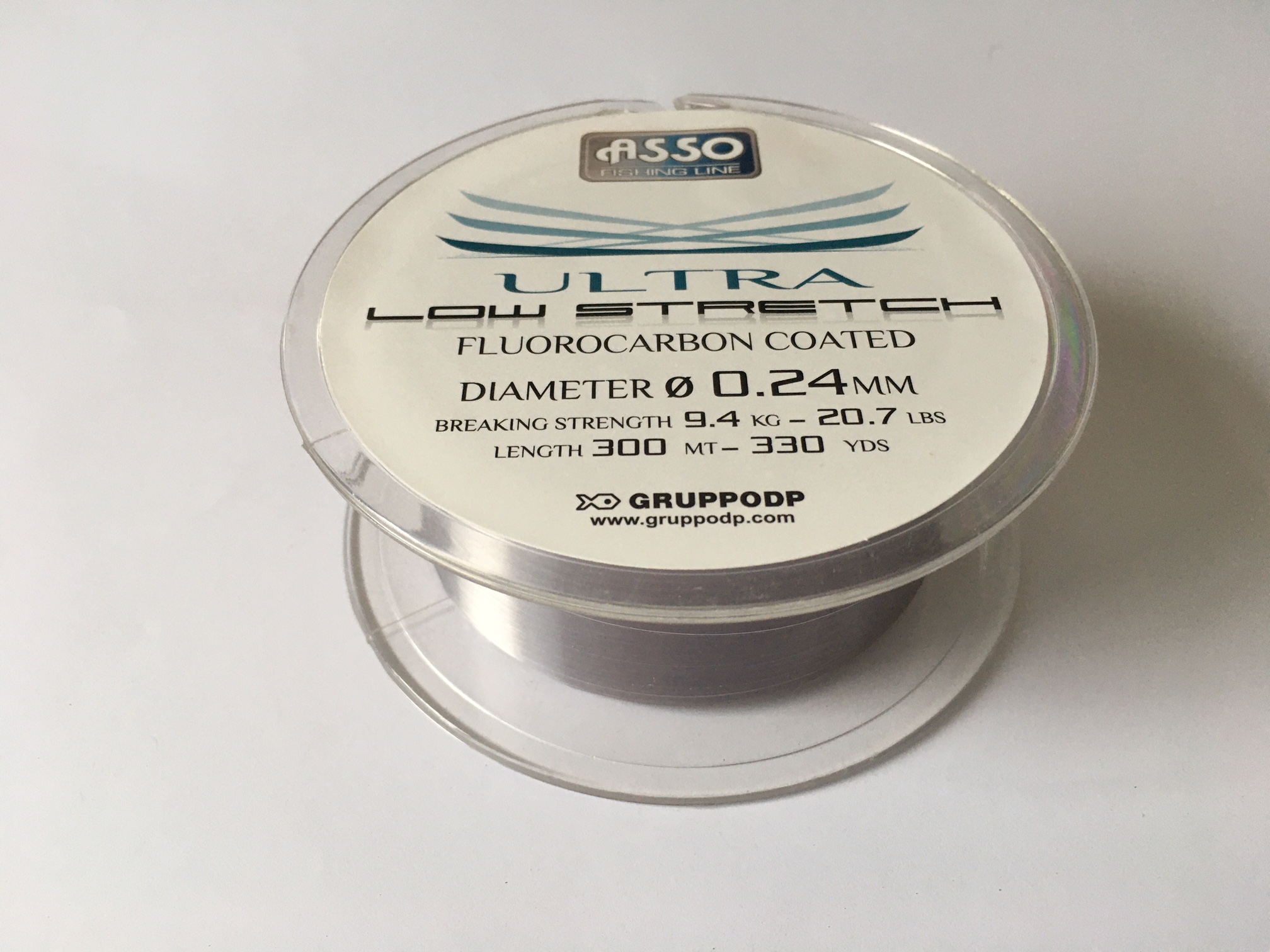 NYLON ASSO ULTRA LOW STRETCH 300M 0,24mm FLUOROCARBON COATED 3