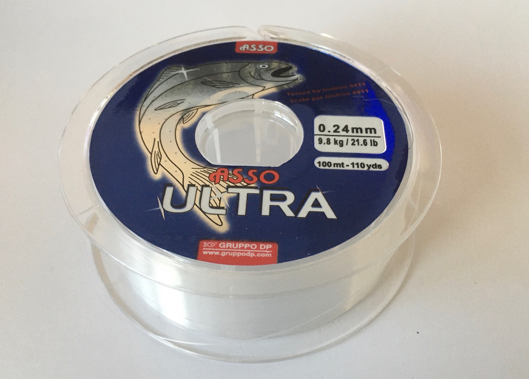 NYLON ASSO ULTRA PAR 100m WHITE-00 0,24 2