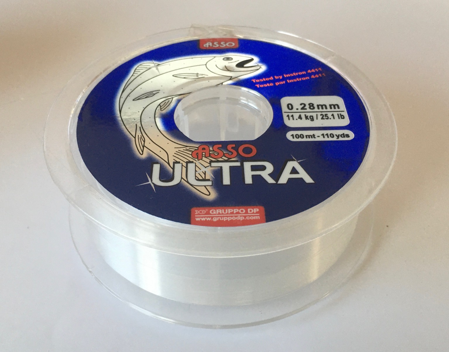 NYLON ASSO ULTRA PAR 100m WHITE-00 0,28 3
