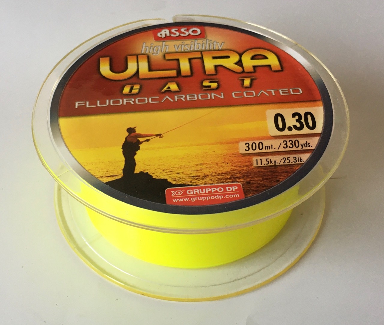 NYLON ASSO ULTRA CAST PARALELO 300m 0.30 YELLOW-11 FLUOR 3
