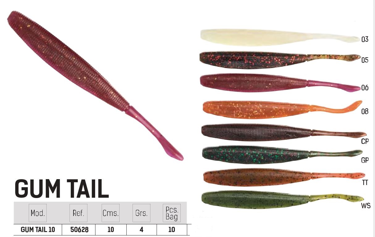 (DX)VINLO JINZA HAWK GUM TAIL 10 GP 10PCS