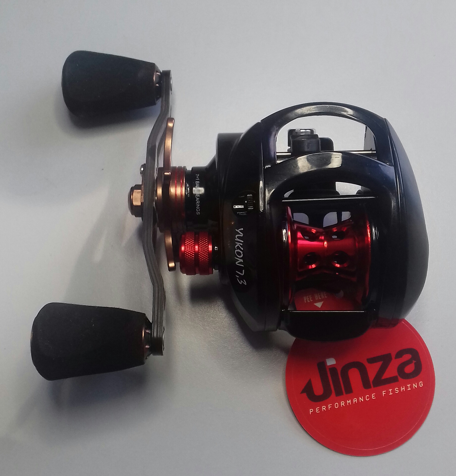 (DX)CARRETE GRAUVELL JINZA YUKON 7,3 (MANETA IZQUIERDA)