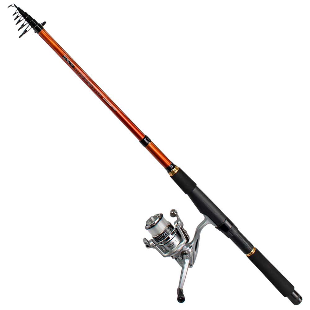 (OF)COMBO - EQUIPO TITAN SPORT TS CARBON MINI TEL 210 + TS 20 3