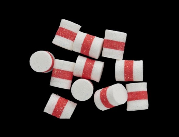 KALI KUNNAN FLOTANTES TRS 7X13mm (8 unidades) WHITE-RED