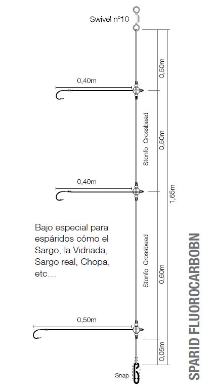BAJO KALI KUNNAN SPARID FLUOROCARBON 1/0