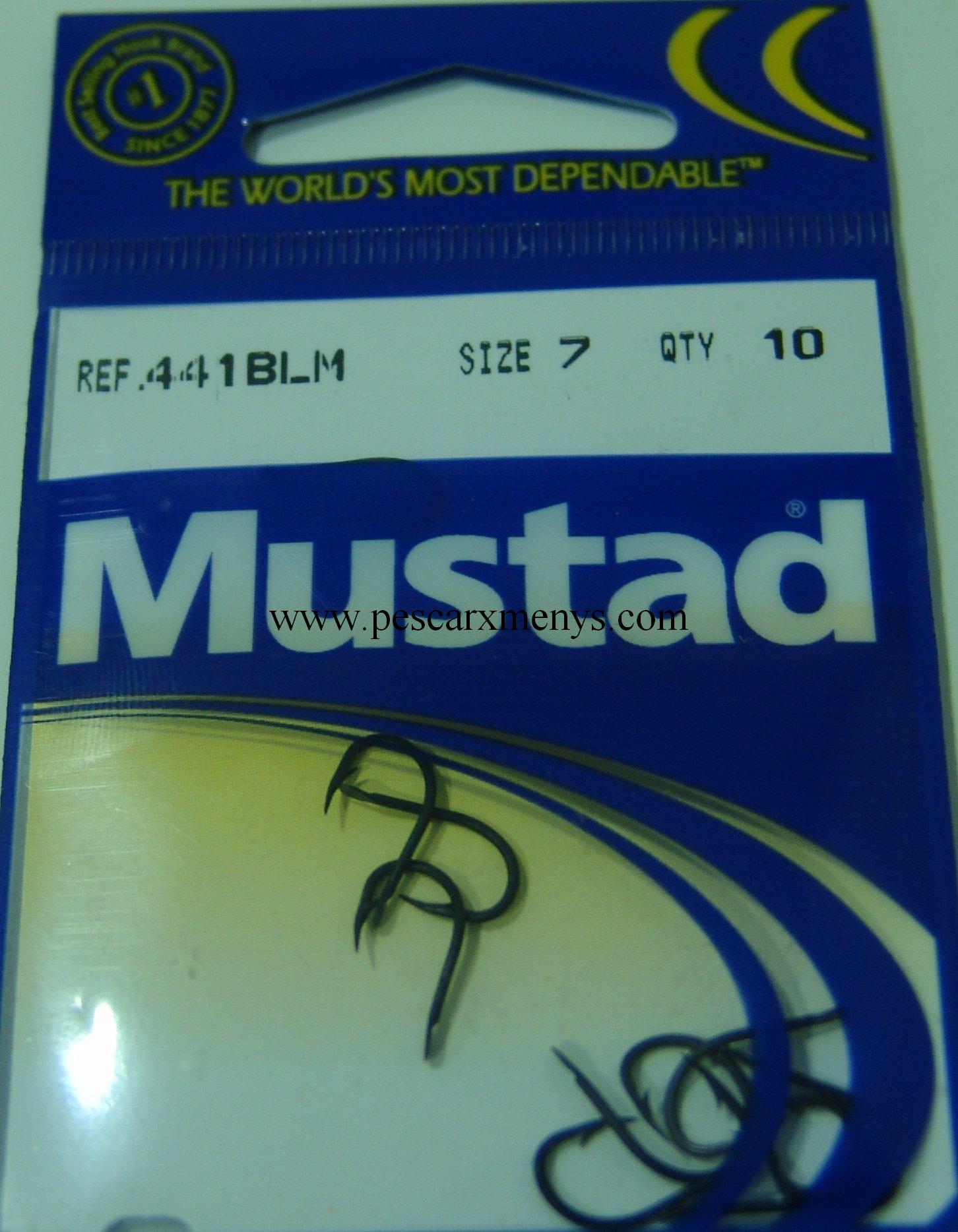 (DX)ANZUELO MUSTAD 441-BLM NUM 7 (10 unidades)