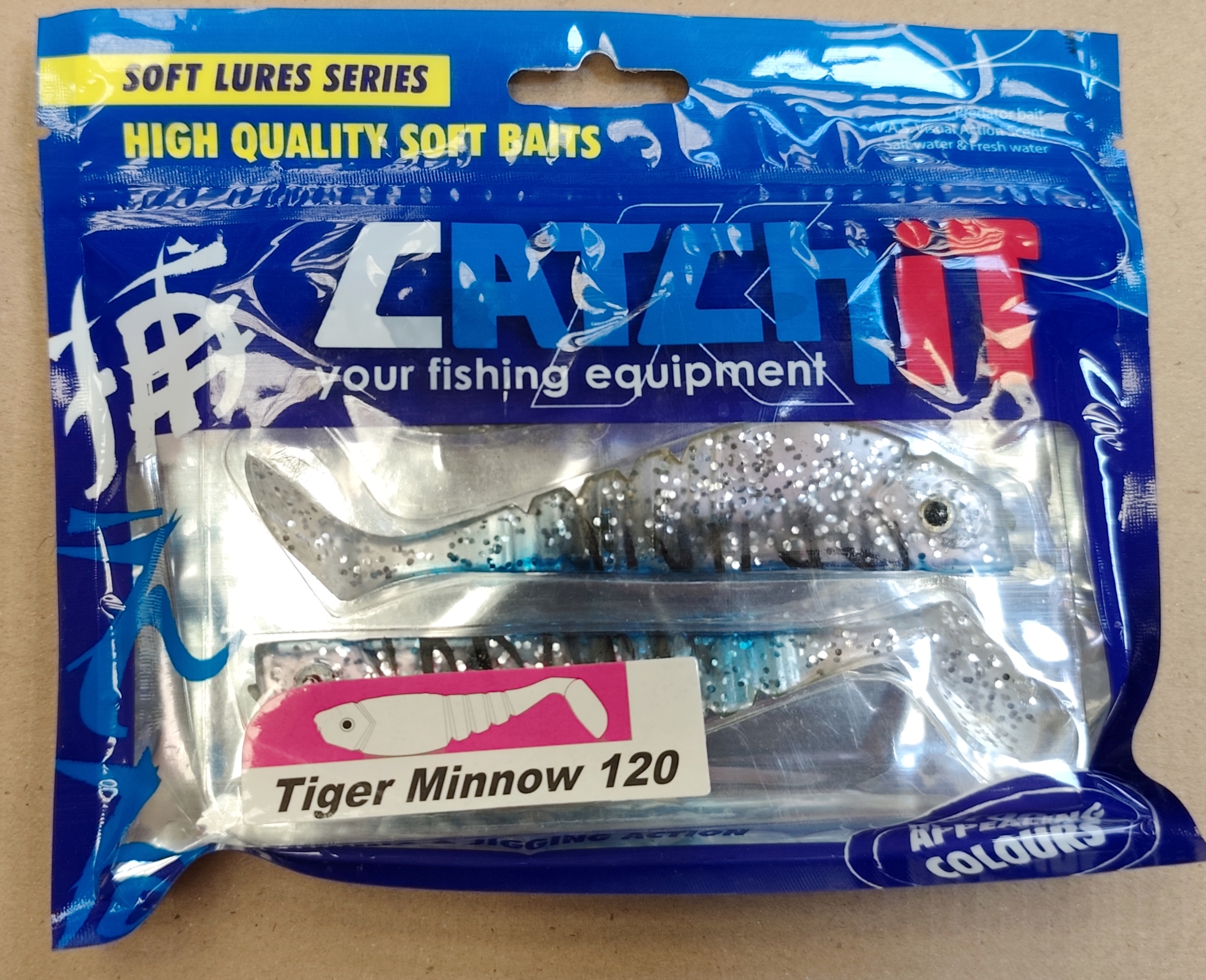 (DX)VINILO CATCH-IT TIGER MINNOW 120-11 (3 unidades)