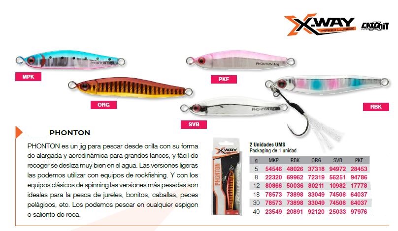 X-WAY JIG PHONTON 5g PKF